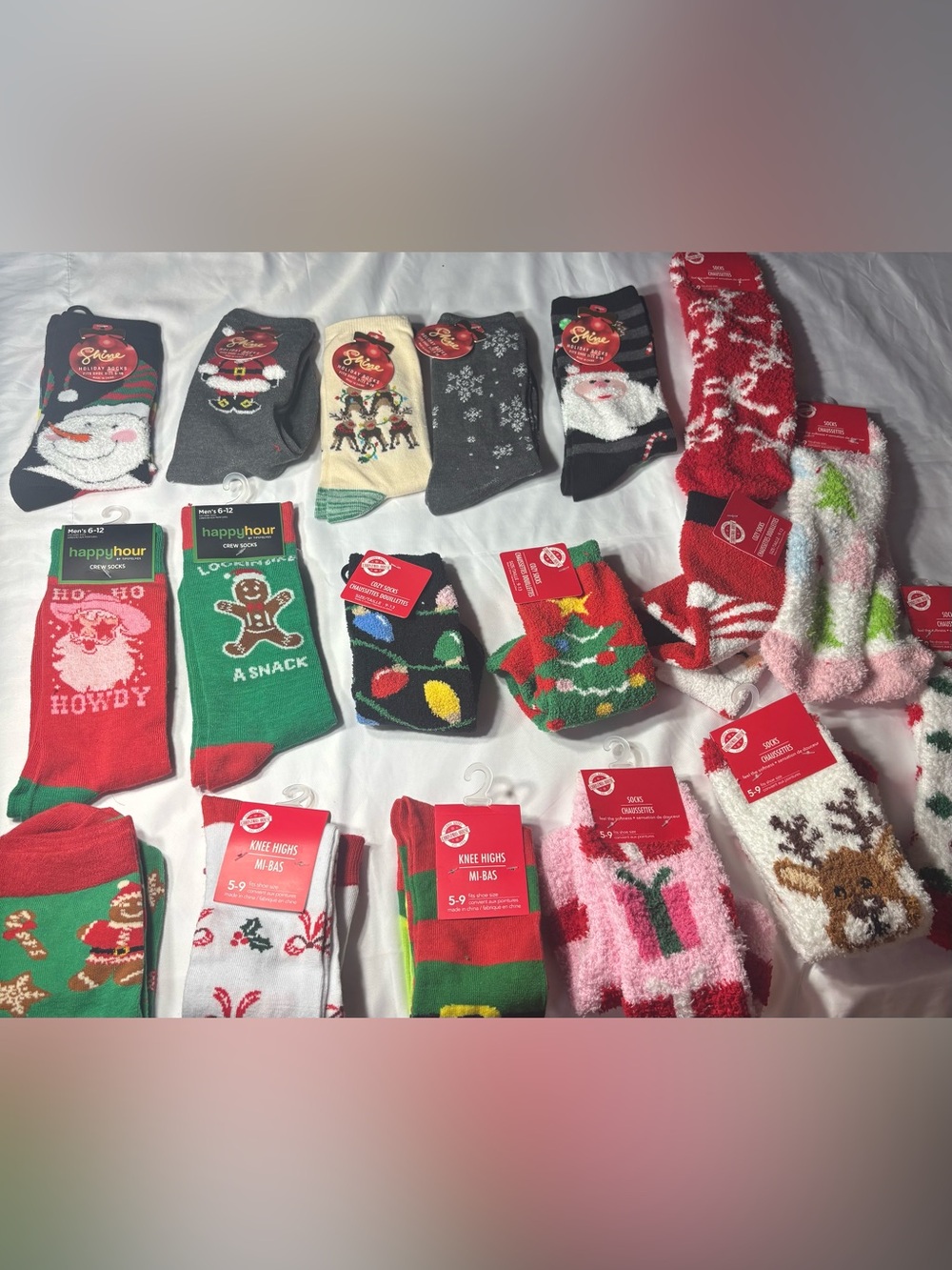 18 New Christmas Cozy Knee Socks Variety Size and Styles